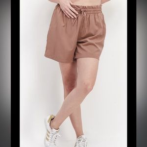 Women Sportwear Fit Training Short, Color: Earth Brown-Size-Medium